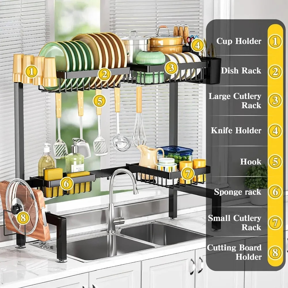 Over The Sink Dish Drying Rack